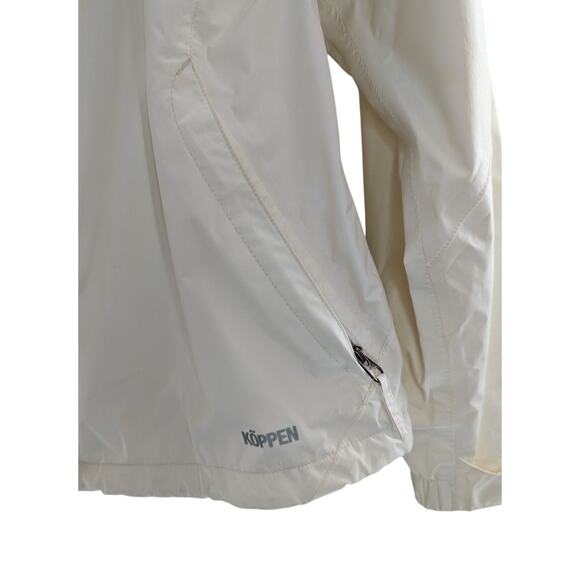 Koppen Spring White Jacket Windbreaker Coat Size Medium - Picture 7 of 11
